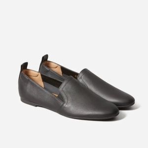 Everlane The Leather Slip-On in Black Sz 9